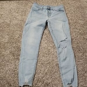 AE whitewashed jeans